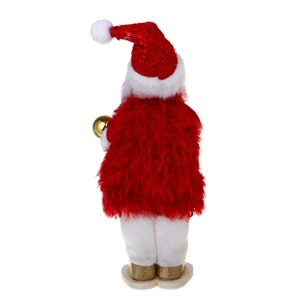 СНОУ БУМ Сувенир Санта 10x7x26 см, полиэстер, красный, 2 вида - #6