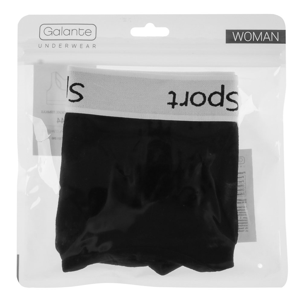 GALANTE Майка-топ с широкими лямками, р.44, 95% хлопок, 5% спандекс, черный, НБ25-21 - #4