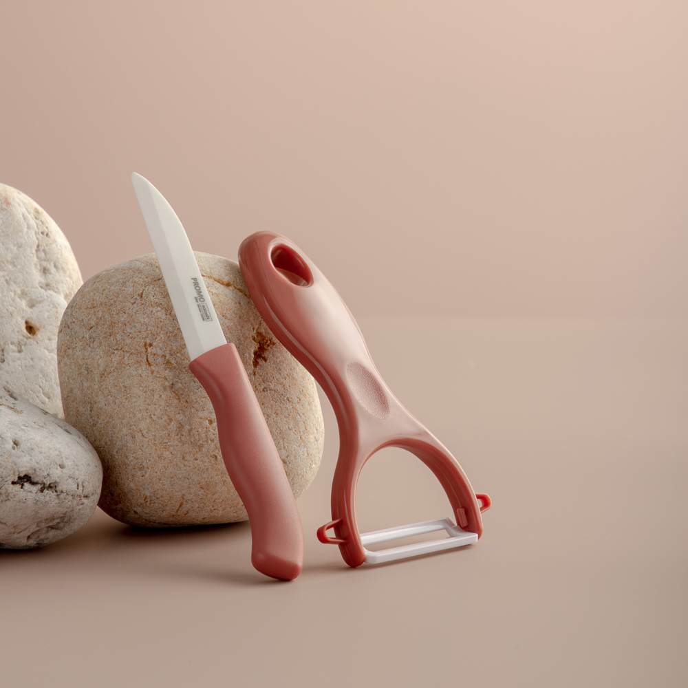 SATOSHI Промо Набор 2 пр. (керам. нож 8см, овощечистка с керам. лезвием) - #7