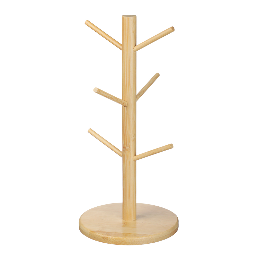 Держатель для кружек тм VETTA, 16,5x16,5x32см, бамбук - #1