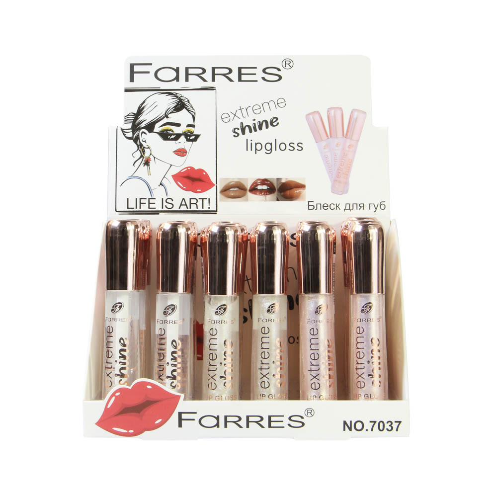 Блеск для губ "Extreme Shine" финишное покрытие Lip topper, тм Farres, 15 мл - #2