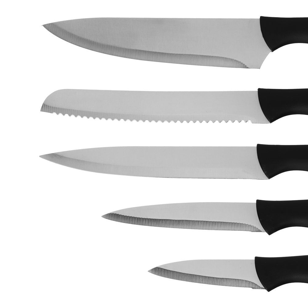 Набор ножей кухонных Альба, 6 предметов, на подставке - #4