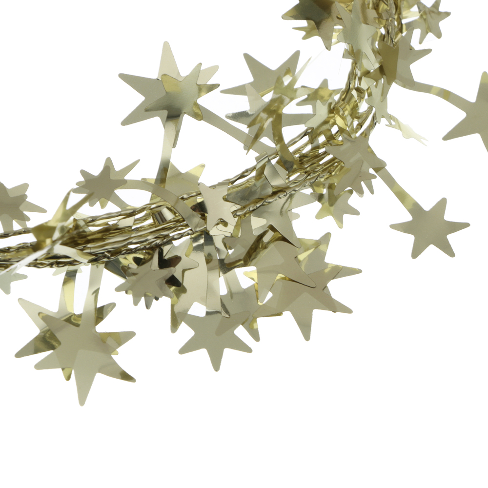СНОУ БУМ Мишура на леске 270 см, ПЭТ, цвета в ассортименте золото, серебро, белый, 26-337 - #4