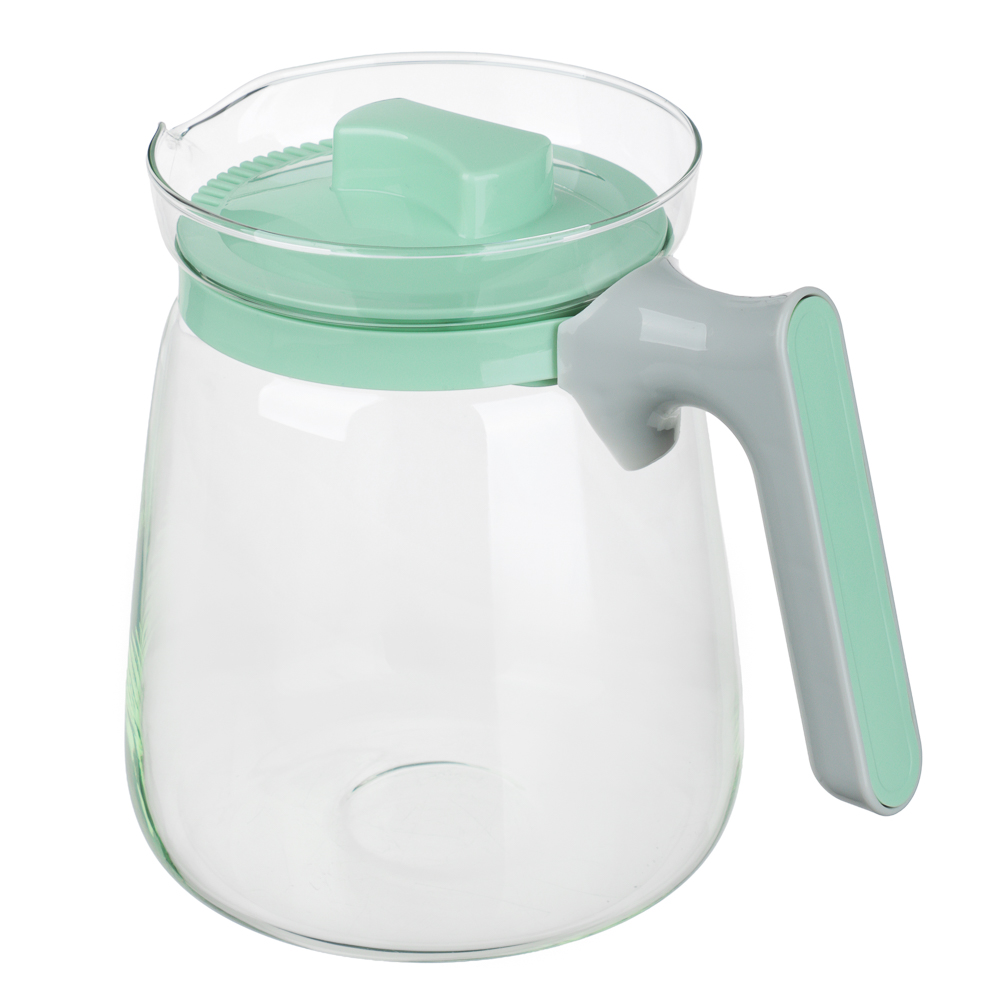 Кувшин с пластиковой крышкой тм MILLIMI, 2000мл, стекло - #5