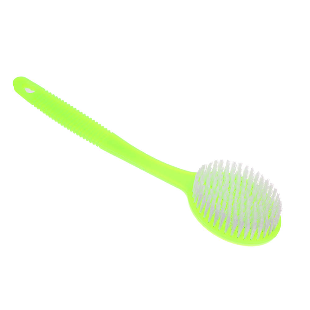 ЮL Щетка для тела с искусств. щетиной на пластиковой ручке, 34см, 3 цвета - #10