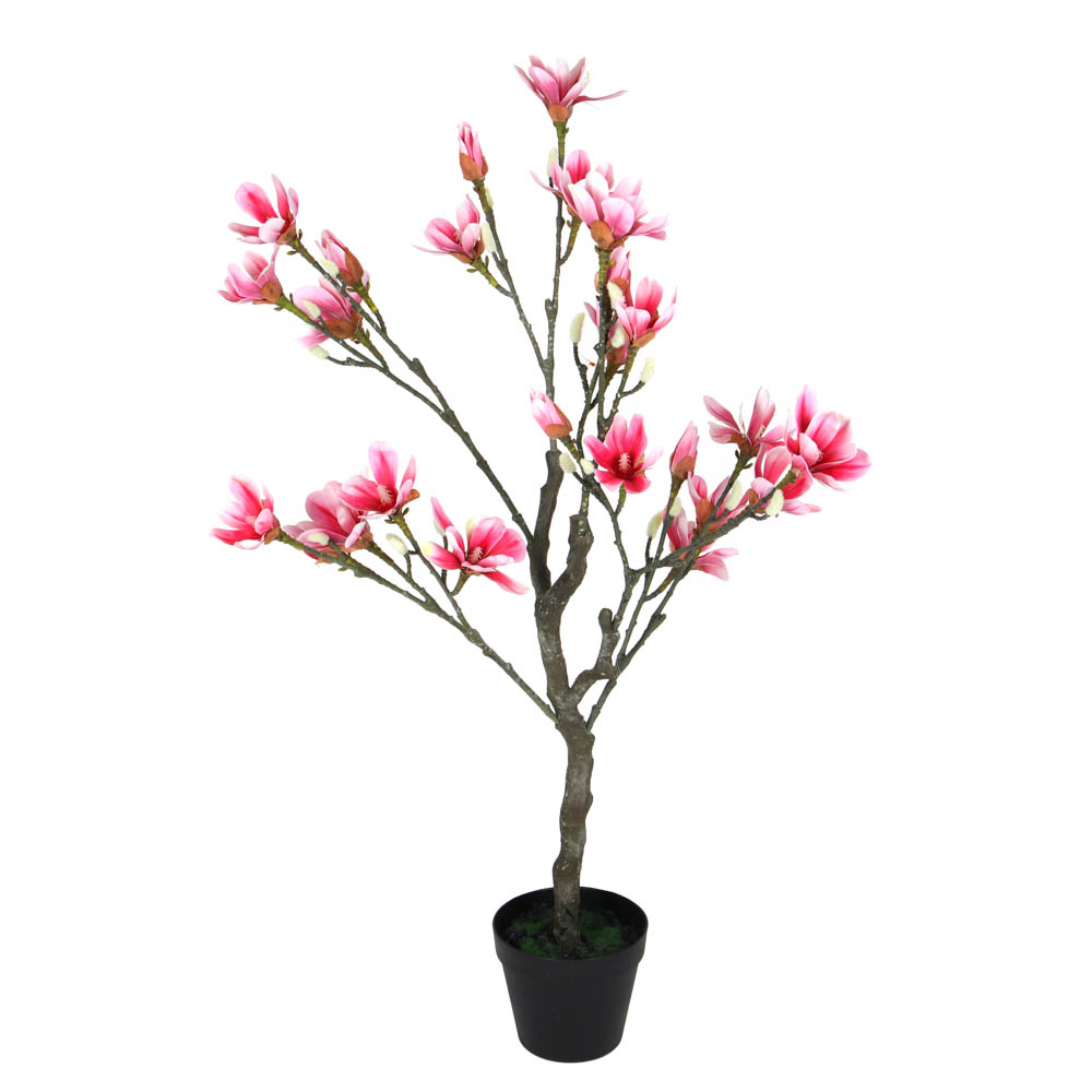 INBLOOM Дерево искусственное Магнолия 90см, PVC, пластик, металл, наполнение камень натуральный - #2