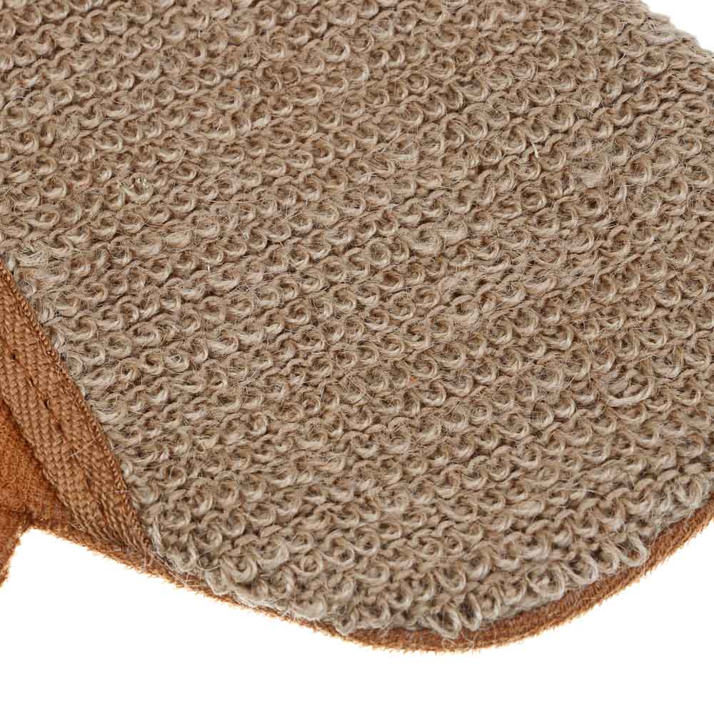 ЮL Мочалка варежка банная, сизаль, полиэстер, поролон, 21,5х18см, 3 цвета, МЭ24-02 - #3