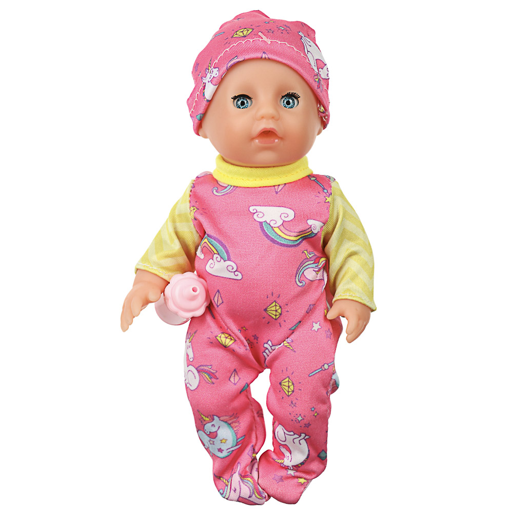 ИГРОЛЕНД Пупс с бутылочкой, h17см, АБС, полиэстер, 29,5х12х5см, 6 дизайнов - #5