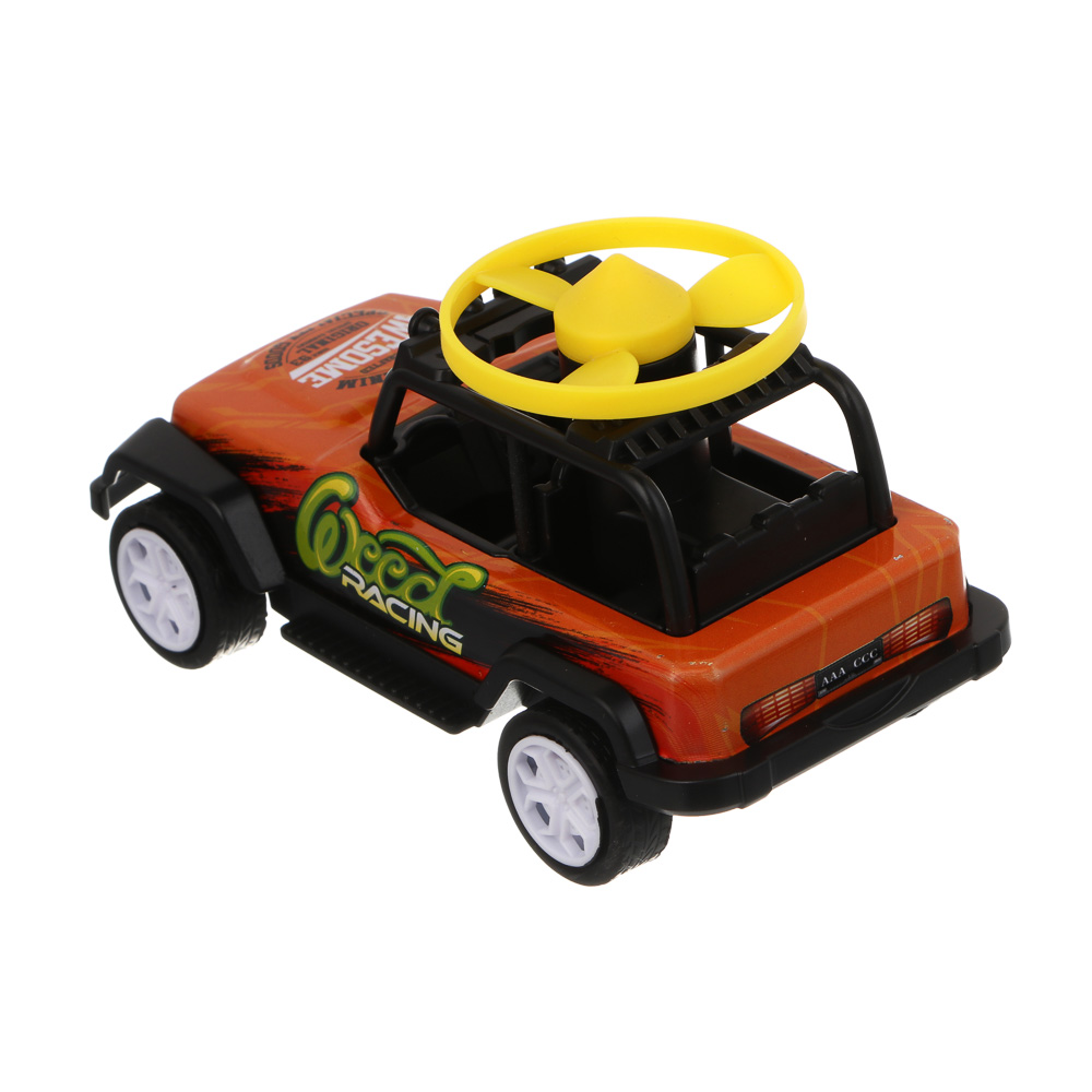 ИГРОЛЕНД Внедорожник инерционный с волчками, металл, 15х11,1х9 см, 4 дизайна - #8