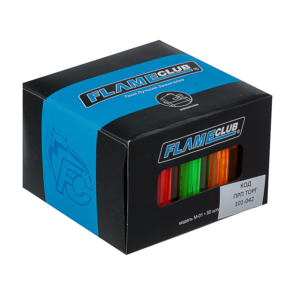 Зажигалка кремниевая тм FLAMECLUB, 8x2x1cм, 5 цветов, серия М-01, арт. 40040 - #5
