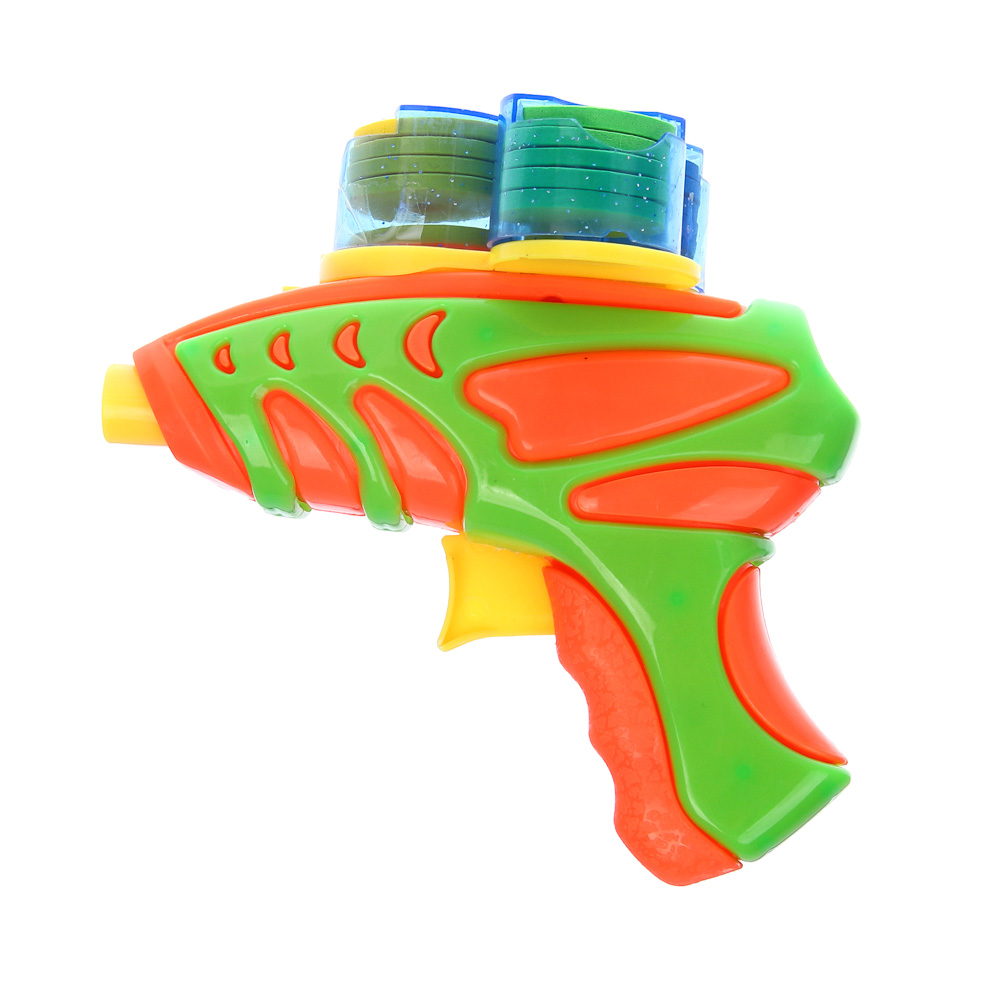 ИГРОЛЕНД Пистолет стреляющий дисками, PP, ABS, 4 дизайна, 16х3,5х21,5 см - #4