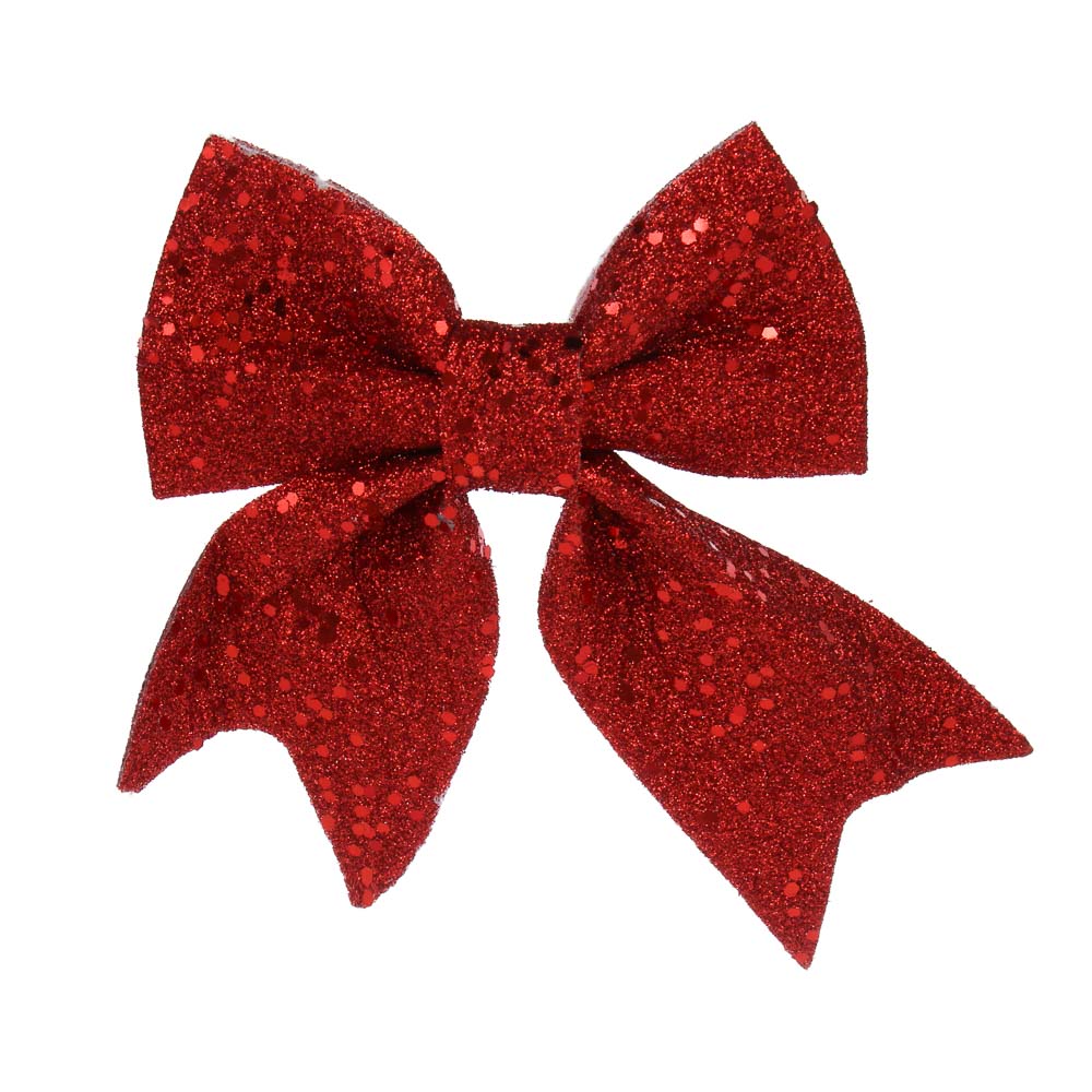 СНОУ БУМ Набор бантов 11,5х13 см, 2 шт, полиэстер, красный - #2