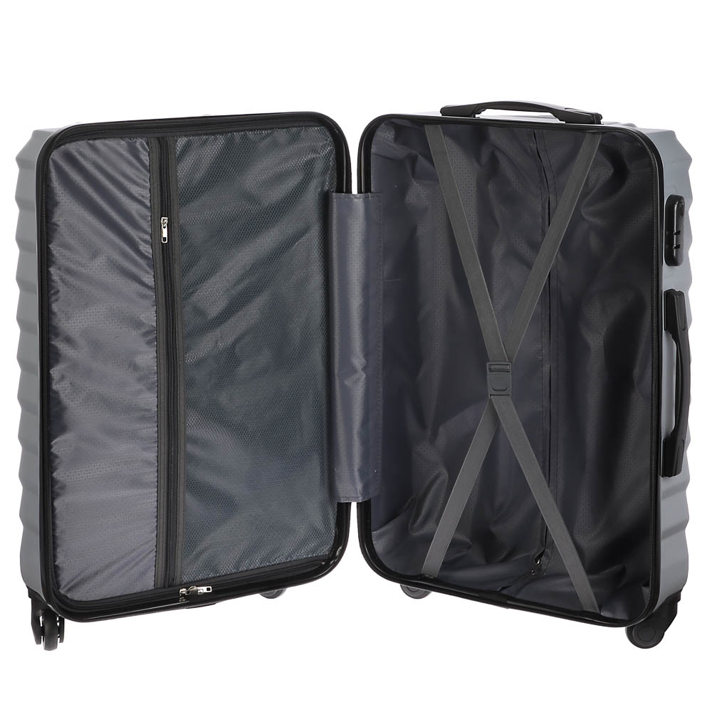 Чемодан дорожный М, ABS пластик, 67х43х26 см, 4 цвета - #17