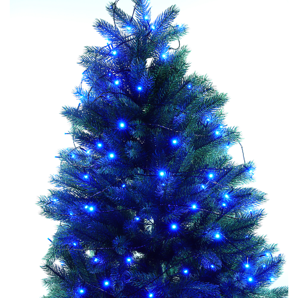 СНОУ БУМ Гирлянда эл. вьюн 20м, 200LED, синий, 8 режимов, ПВХ черный, 220В - #7