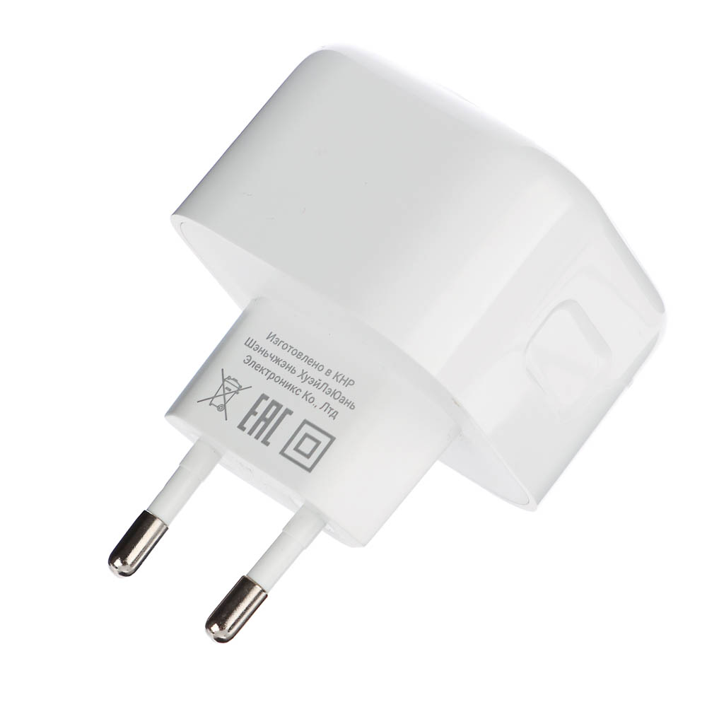 BY Сетевое зарядное устройство Corner 20Вт, USB-C, USB-A, QC,PD,110-240В,50-60Гц, пластик, белый - #5