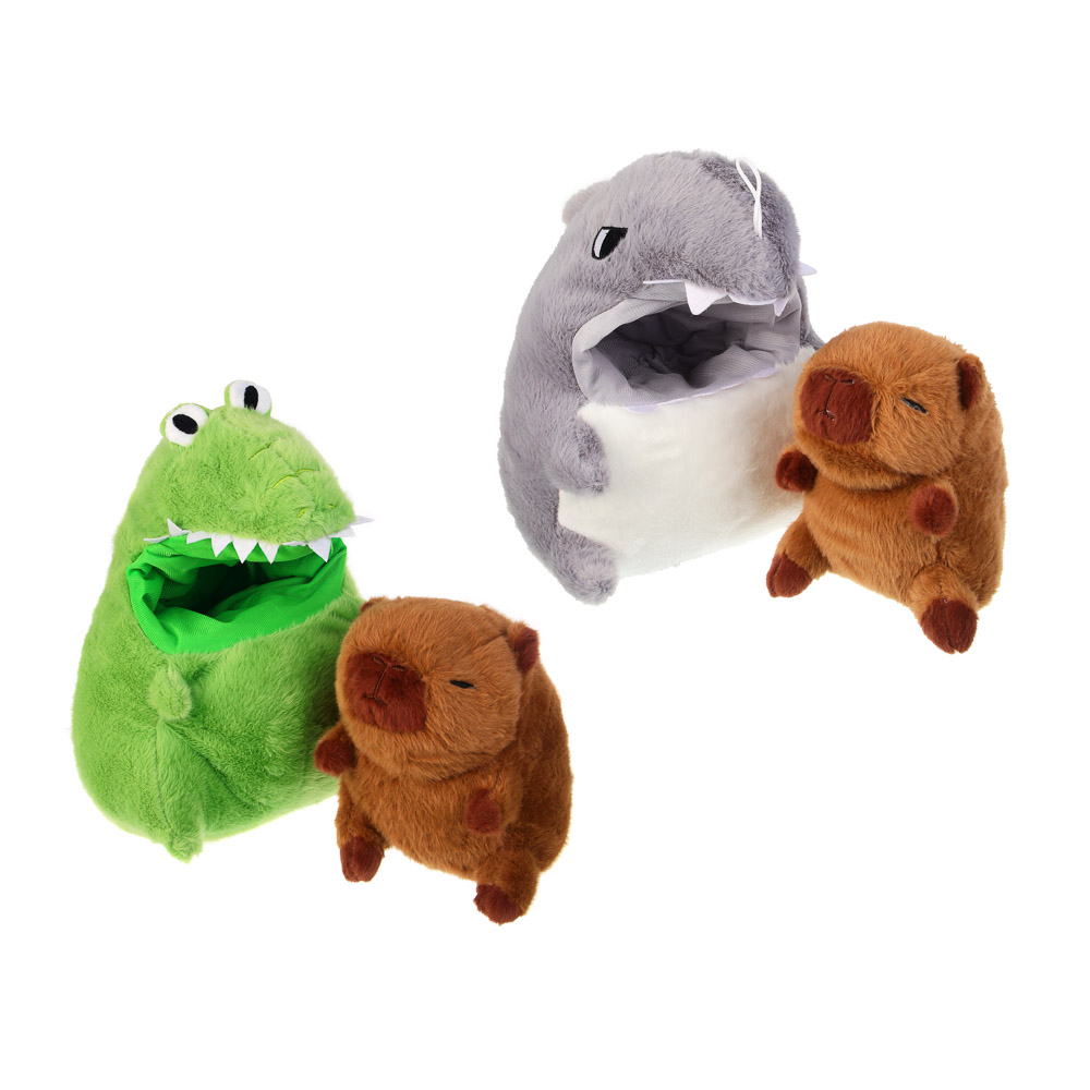 ИГРОЛЕНД Игрушка мягкая "Капибара в акуле", 30 см, полиэстер, 2 вида - #2