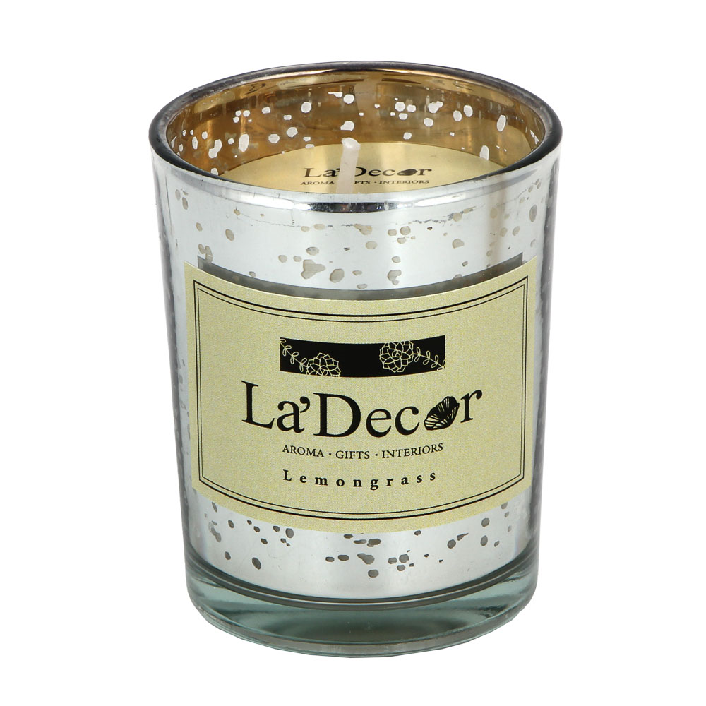 Свеча ароматическая LADECOR, золотистый, 5,5x6,5 см - #6