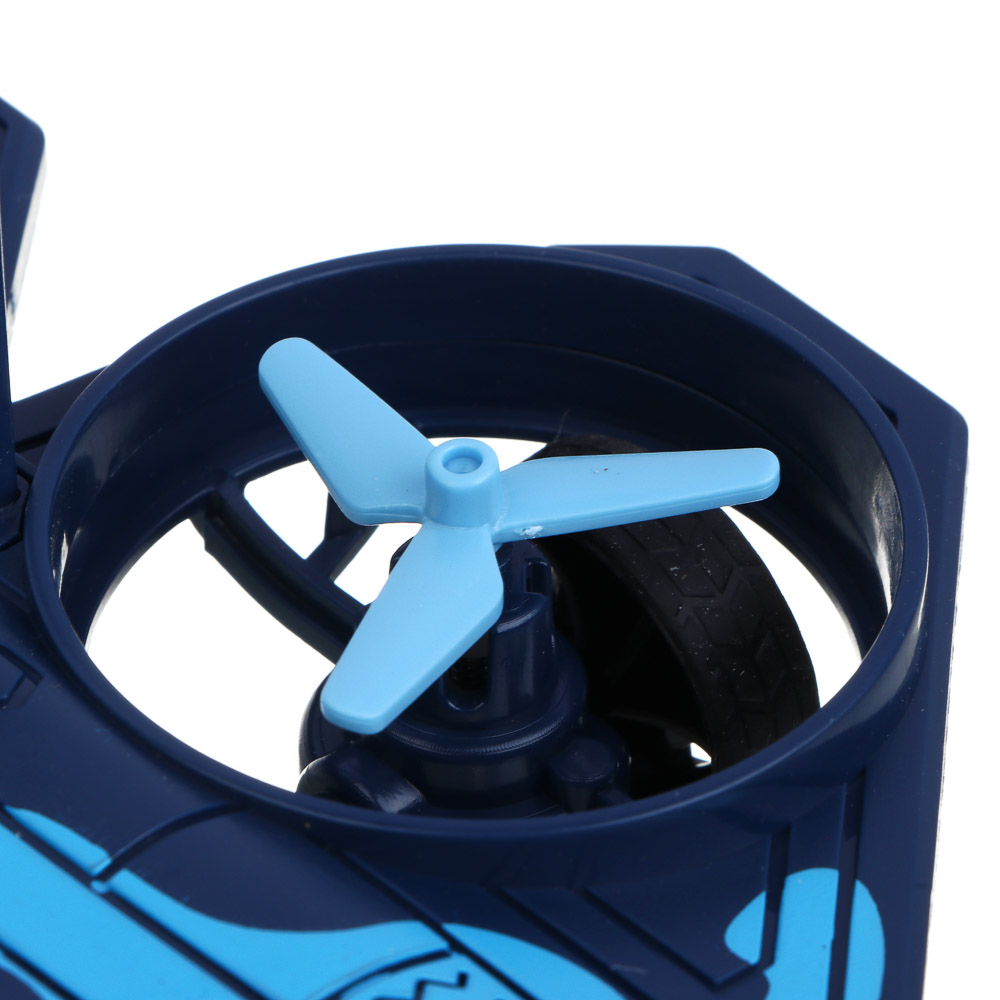 Истребитель инерционный ИГРОЛЕНД, свет, лопасти крутятся, 3хAG13, ABS, 21х15,2х6,5 см, 3 дизайна - #9