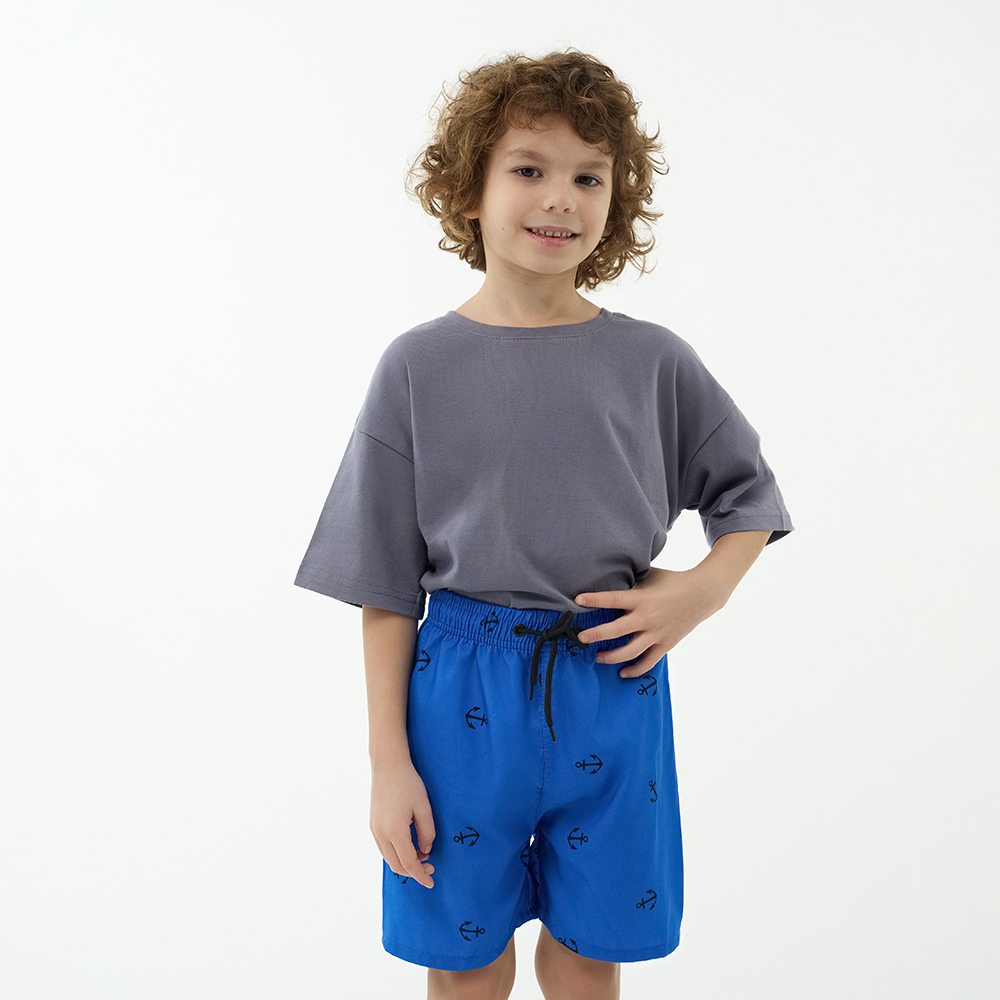 GALANTE Шорты купальные для мальчиков, 100% полиэстер, р. 122-128, цв.синий - #8