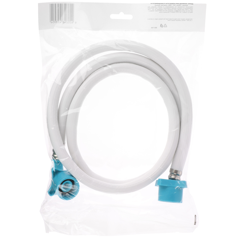 Шланг заливной для стиральных и посудомоечных машин, 150см, 3/4", ПВХ, пластик, белый - #5