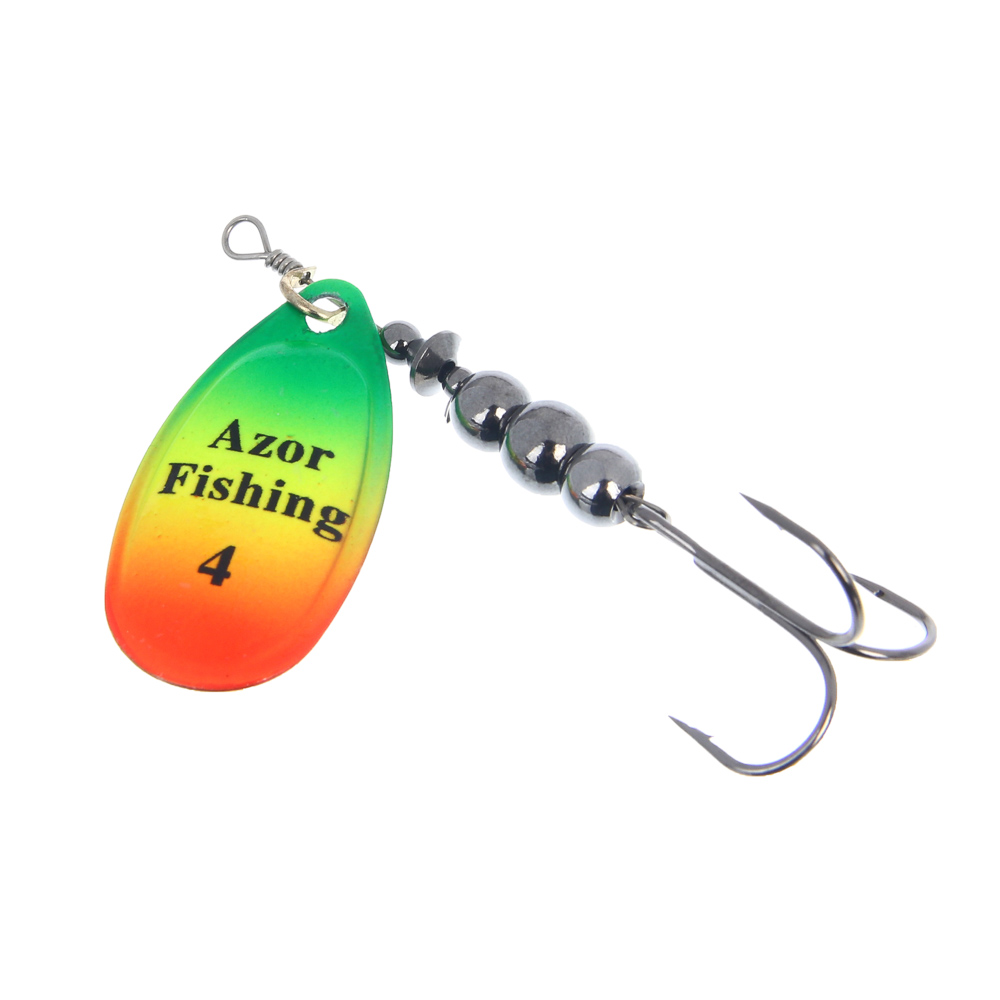 Блесна вращающаяся "Комета" тм AZOR FISHING, №4, 8 гр, 5 цветов - #4