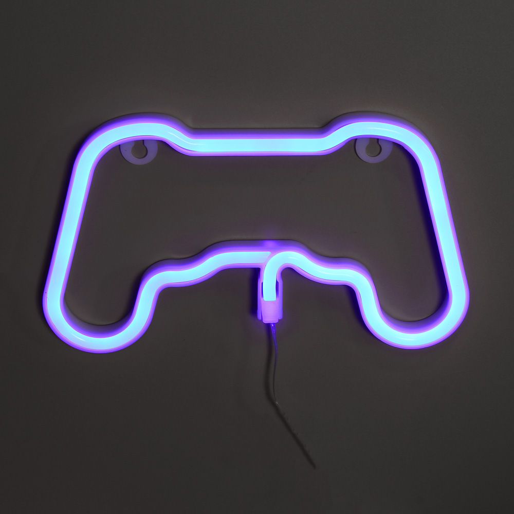 Светильник неоновый тм LADECOR 20x21 см, батарейки ААх3 (не в комплекте) - #8