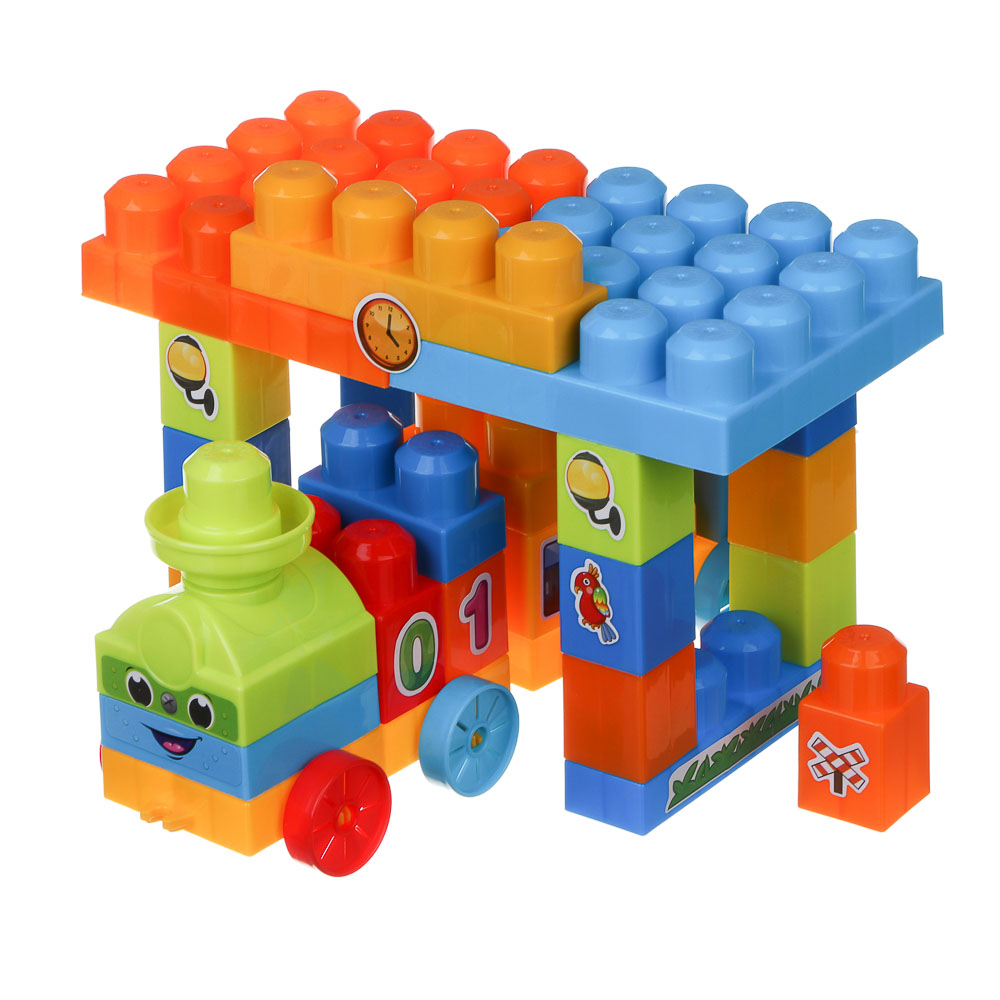 Конструктор для малышей, 32 детали, пластик, 32х14х18,7см - #5