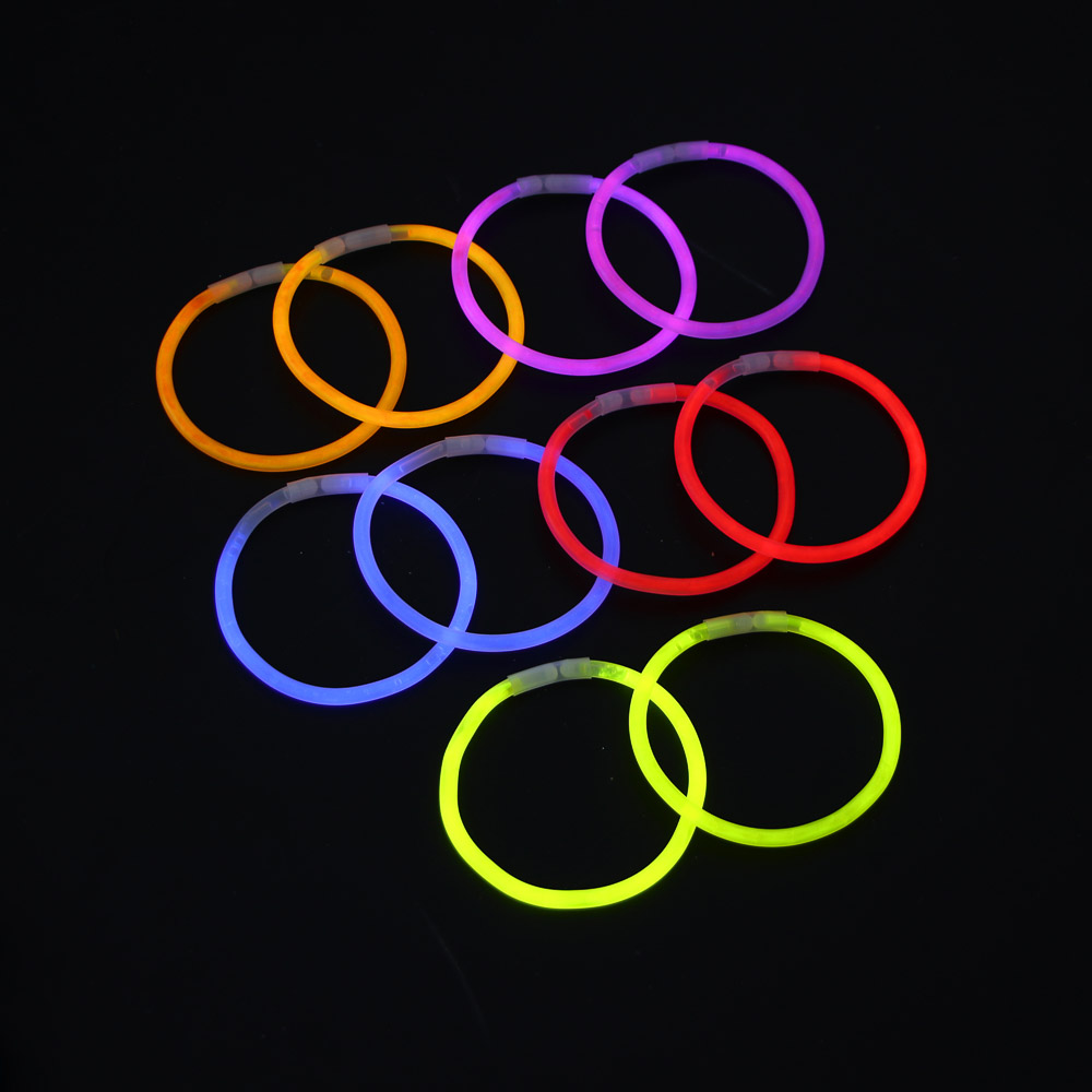 СНОУ БУМ Набор неоновых браслетов 10шт по 20 см, 5 цветов, пластик - #6