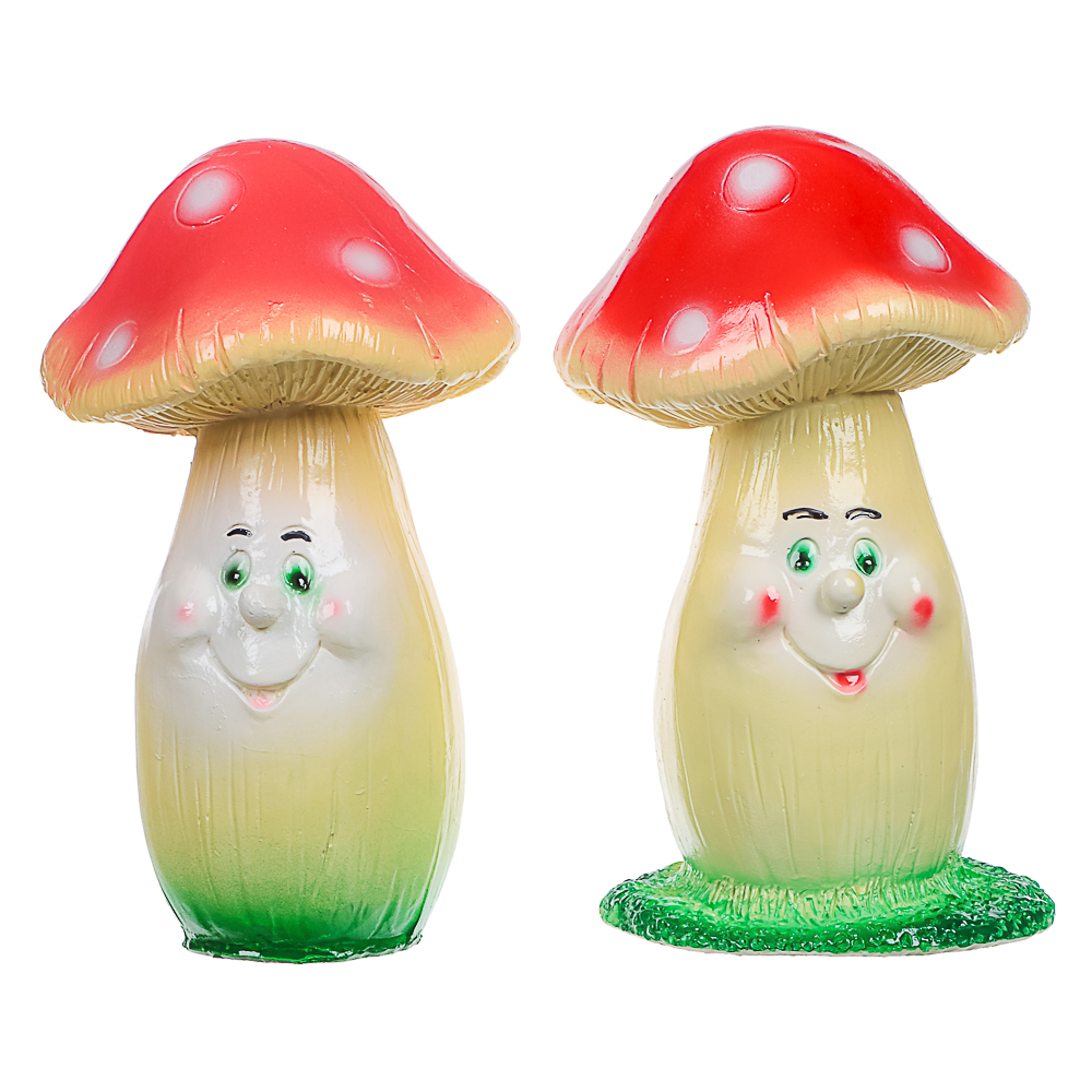 Фигура садовая Мухомор малый 20х12см гипс - #2