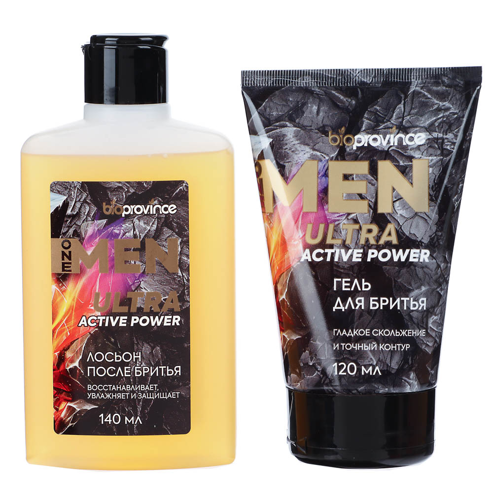 Подарочный набор мужской BIO PROVINCE One Men:Гель для бритья,120мл+Лосьон после бритья,140мл - #2