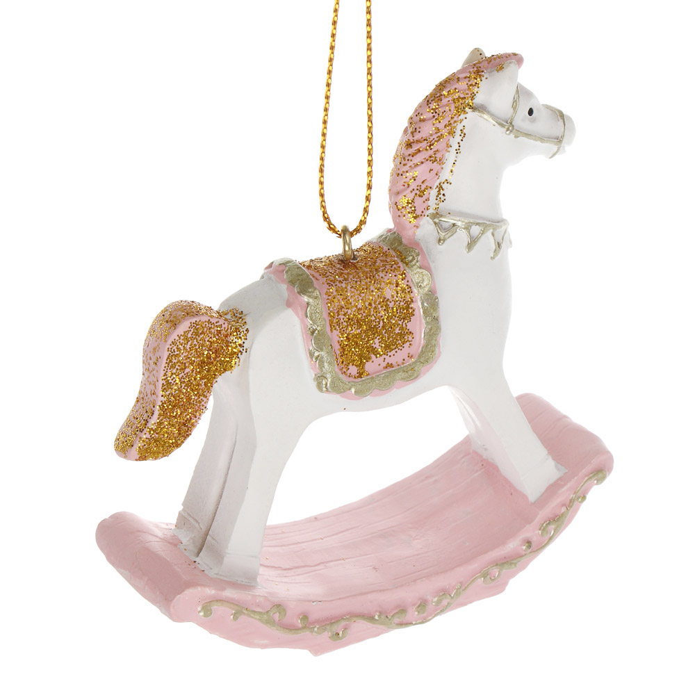 СНОУ БУМ Сувенир Лошадка качалка полистоун, 7,3x2,5x7,8 см, 2 вида - #4