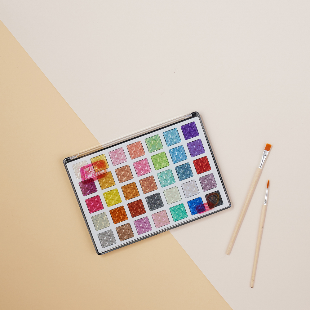 BY Русские Супергерои Краски акварельные, 35 цветов металлик, пл. бокс - #7