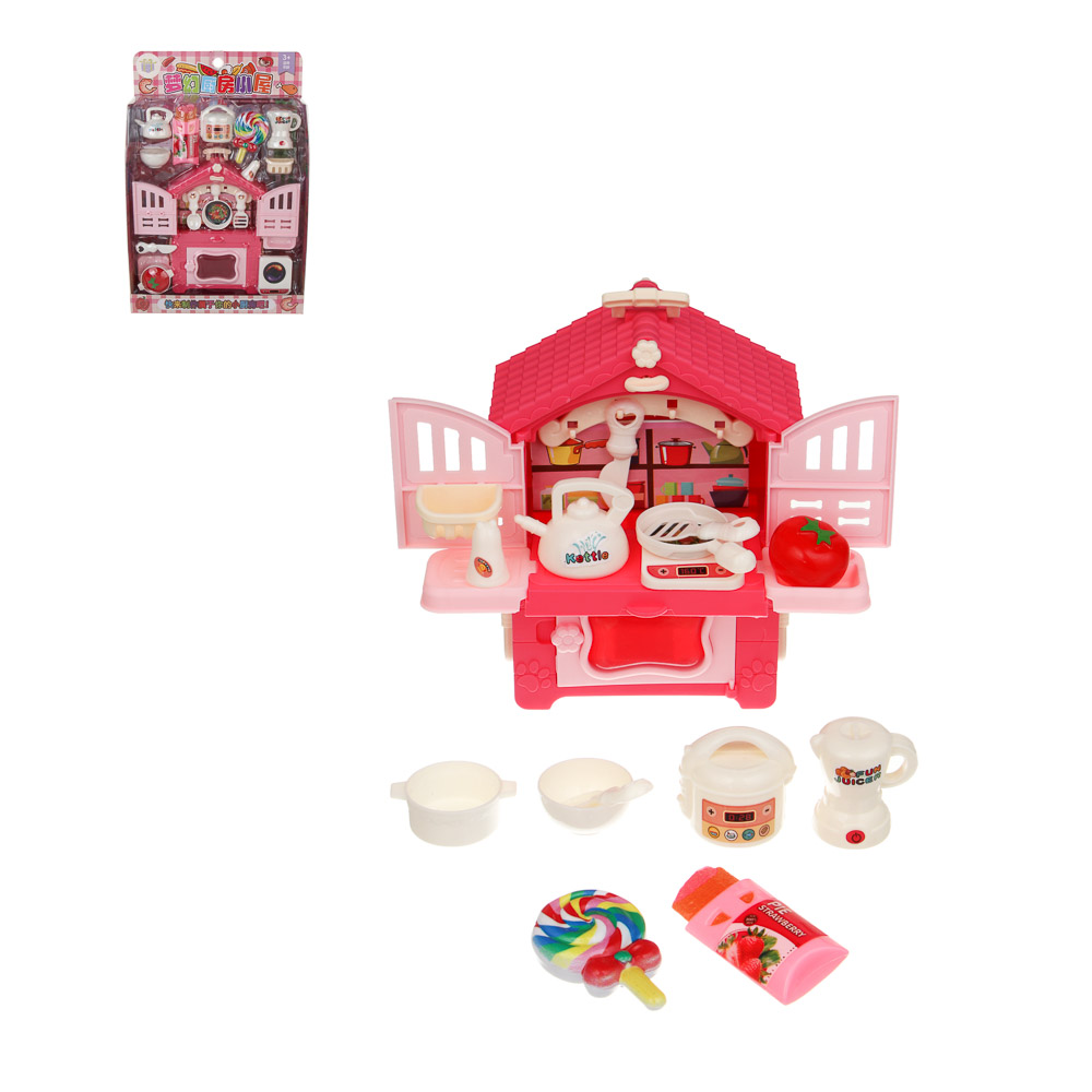 Мебель для кукол, кухня с акс., ABS, PP, тм ИГРОЛЕНД - #1