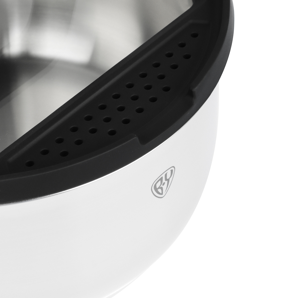 BY COLLECTION Inta Набор посуды кухонной 7пр, кастрюли 5л; 3л; ковш 1,5л; сковорода 24см, нерж.сталь - #5