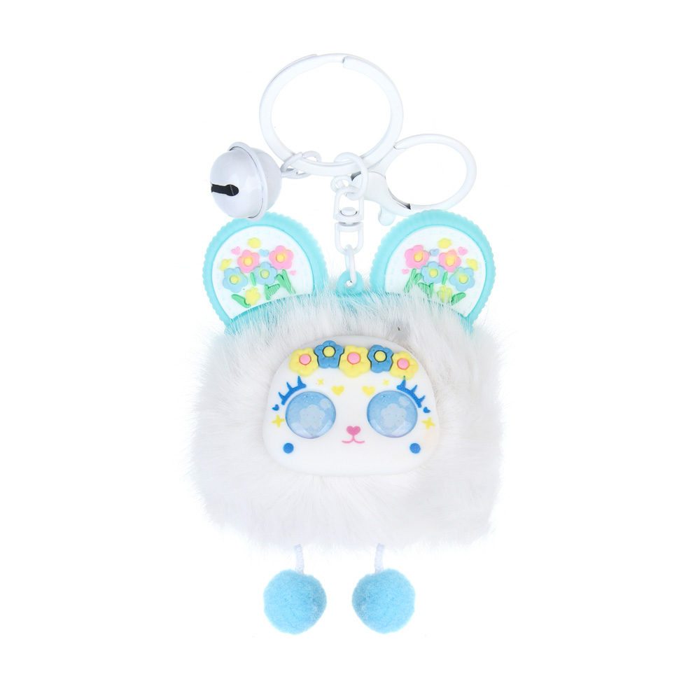 ИГРОЛЕНД Брелок-подвес пушистый "Чудинка", 10х8 см, полиэстер, металл, микс - #2