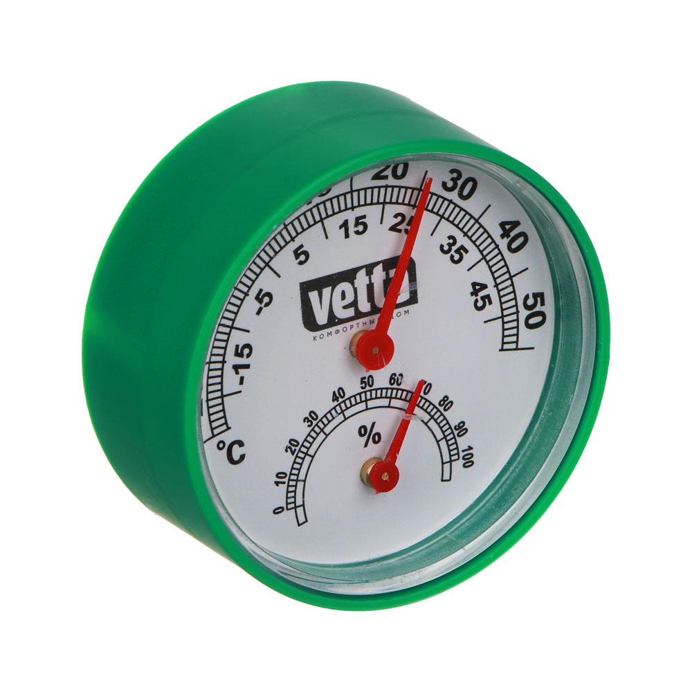 VETTA Термометр + влагомер на блистере, 6,3см, металл, пластик, 3 цвета - #2