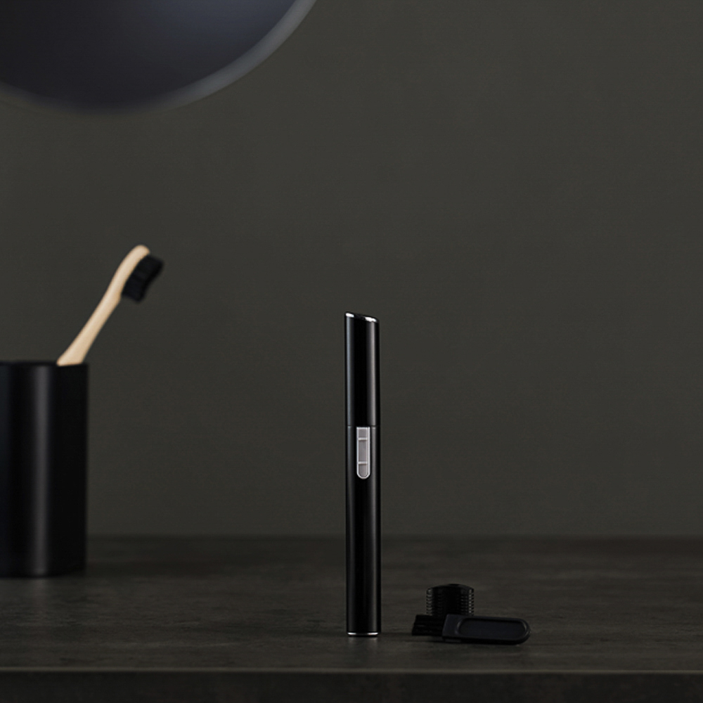 LEBEN Триммер универсальный, 13см, 1 насадка, 1 щетка, алюминий, пластик, питание 1xААA - #7