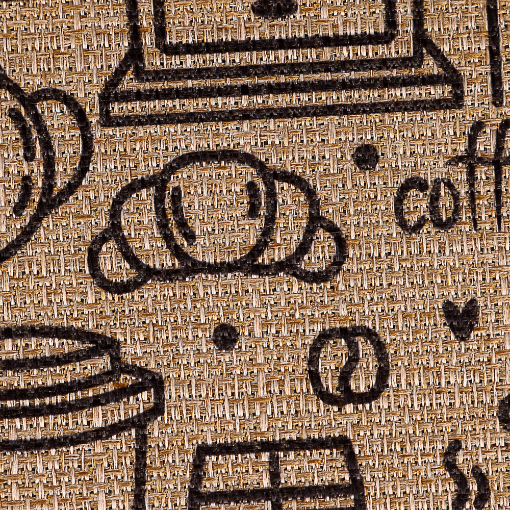 VETTA Коврик для сушки посуды, 40x30 см, искусственный лен, резина - #5