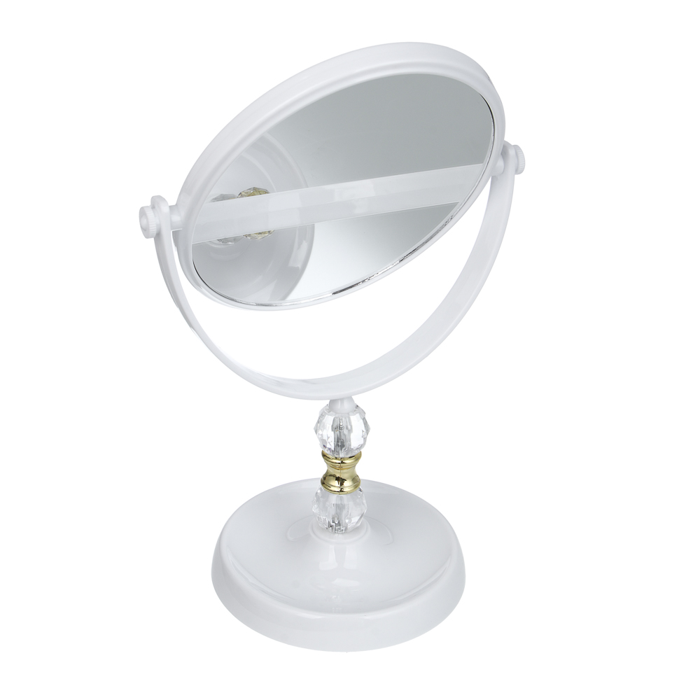 ЮНИLOOK Беатрис Зеркало настольное с декором, пластик, стекло, высота 29см, 17х14см, 2 цвета - #4