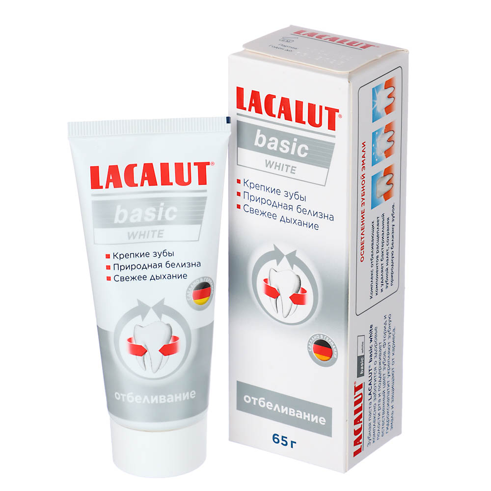 Зубная паста LACALUT basic white, 65 г - #1