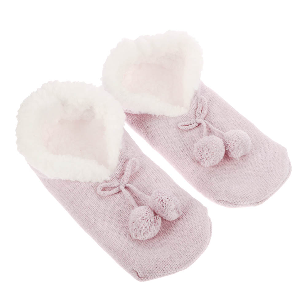 Носки женские с помпоном, тм RS, верх 75% акрил, 25% полиэстер, внутри 100% полиэстер, р. 36-39 - #2