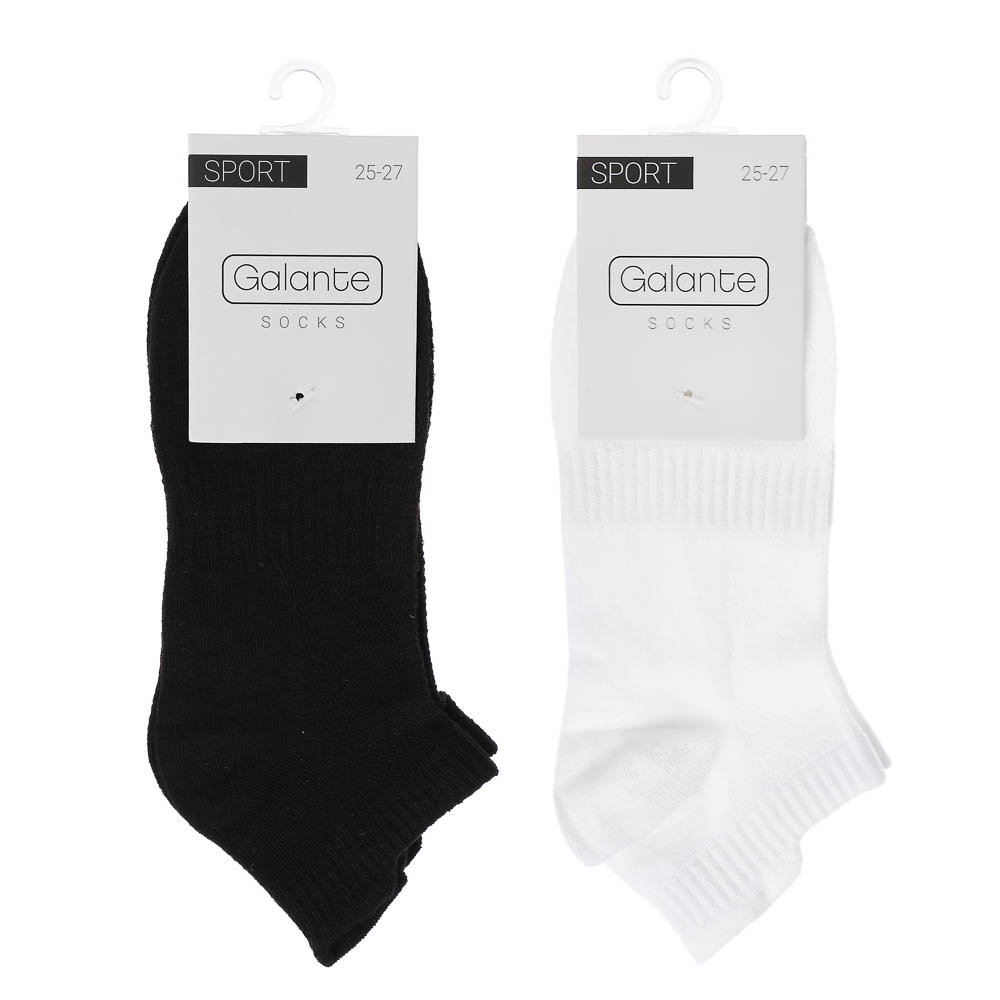 GALANTE Носки спортивные, р.25-27, 80% хлопок, 15% полиэстер, 5% спандекс, цвета в ас-те, #35 - #6