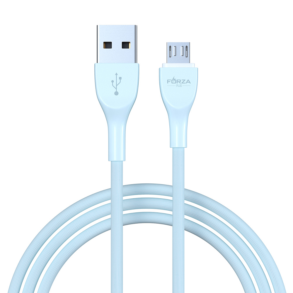 FORZA Кабель для зарядки Акварель Micro USB, 1м, 2А, 4 цвета, пакет - #6