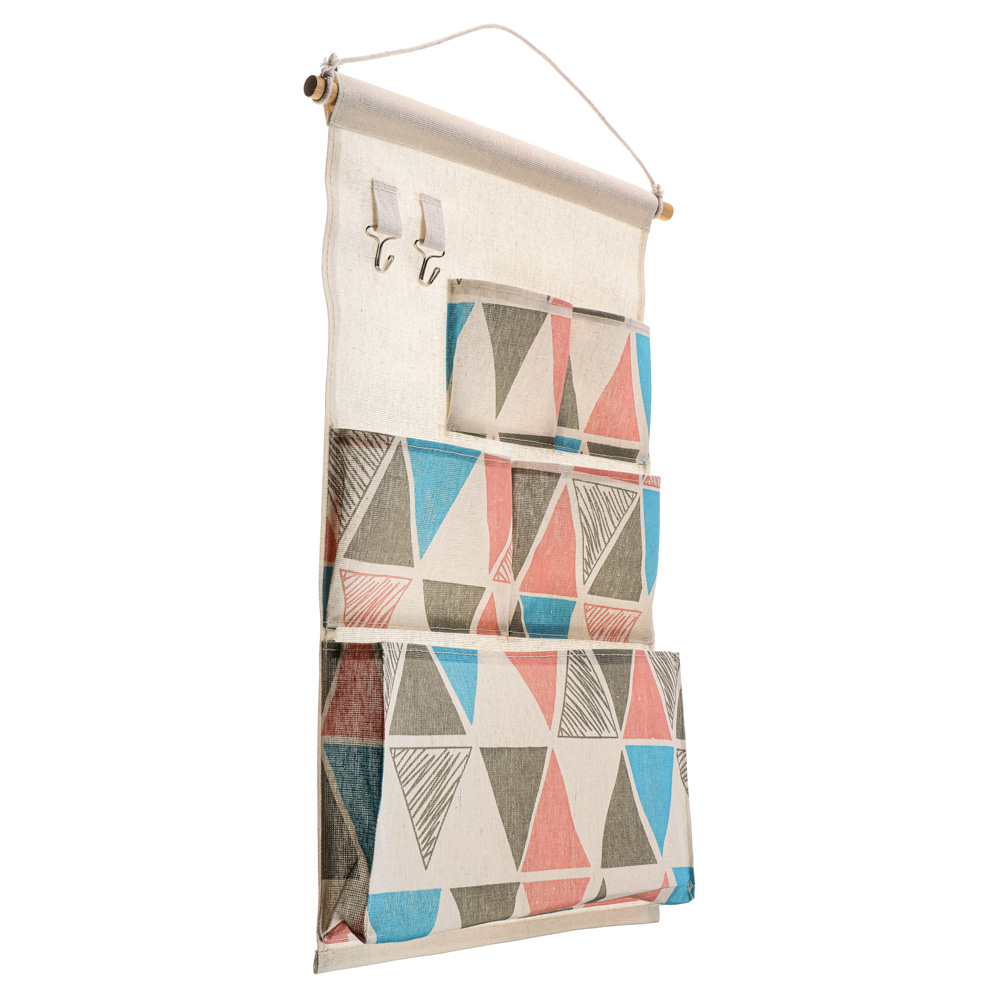 VETTA Барселона Кофр подвесной настенный, 5 объемных карманов, 2 крючка, текстиль, 34х55см,4 дизайна - #13