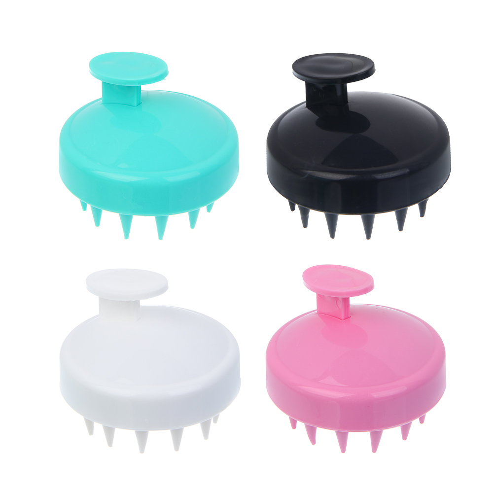 Щетка массажная для головы тм ЮНИLOOK, пластик, d7,7см,4 цвета - #1