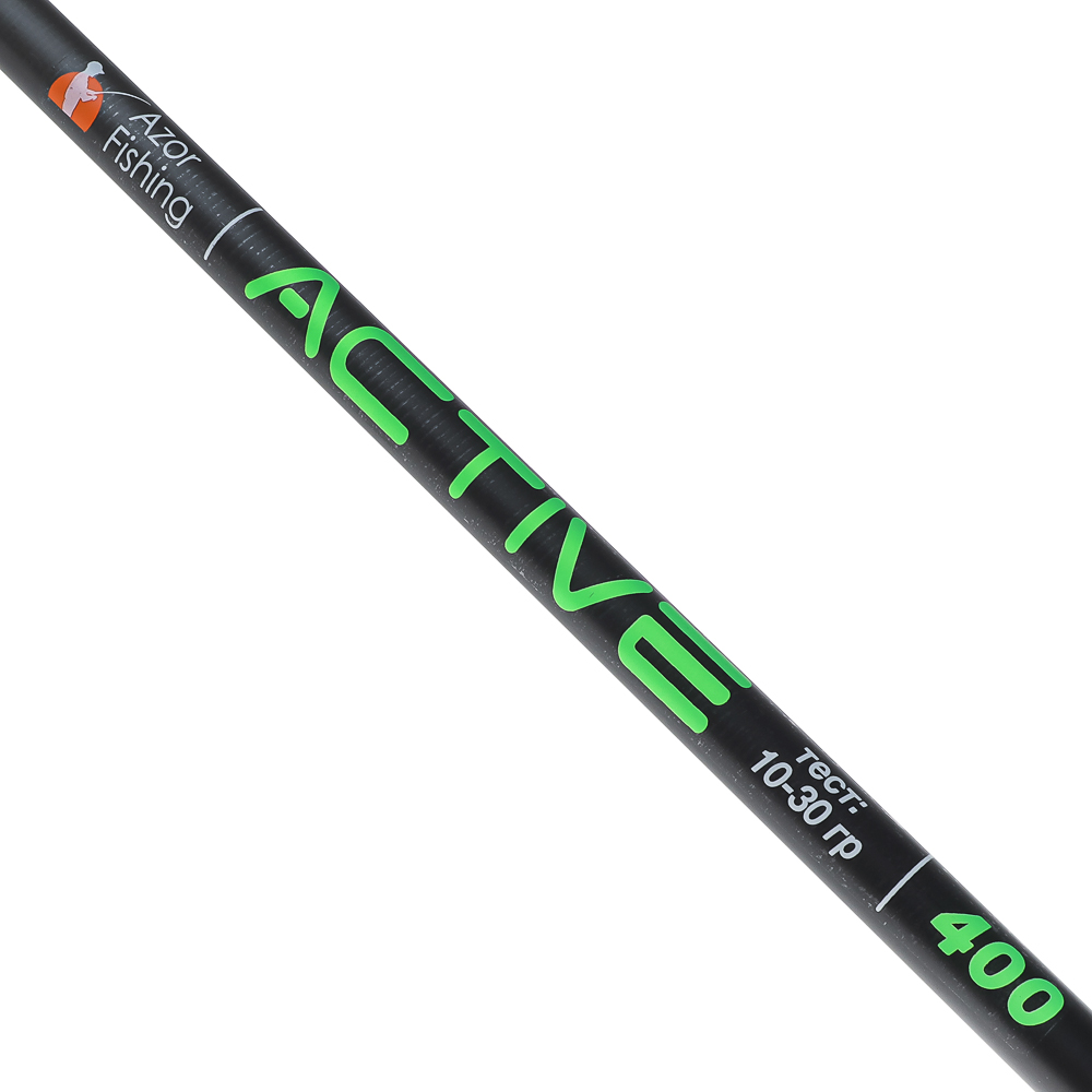 Удочка с кольцами "Актив" тм AZOR FISHING, телескоп., карбон 40%, 4,0м, тест 10-30гр. - #7