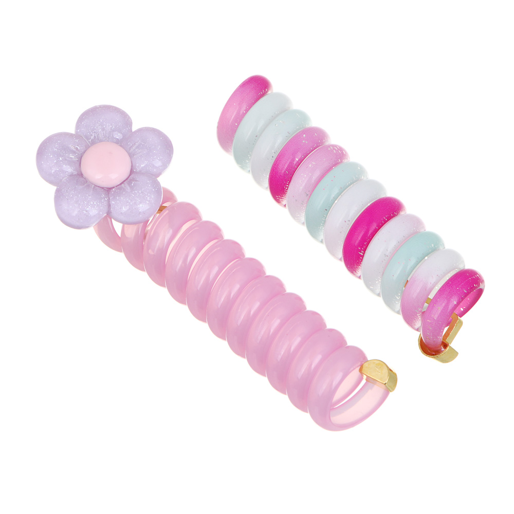 BY Русские супергерои Набор детских заколок-спиралек для волос 2 шт, ТПУ, 7см, 3 сочетания - #2