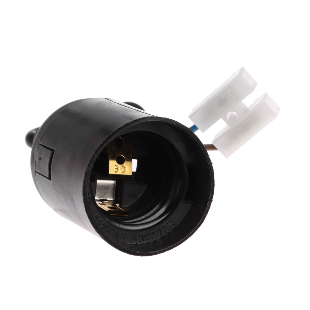 Патрон Е-27 ЭРА подвесной с клеммной колодкой, пластиковый, черный - #3