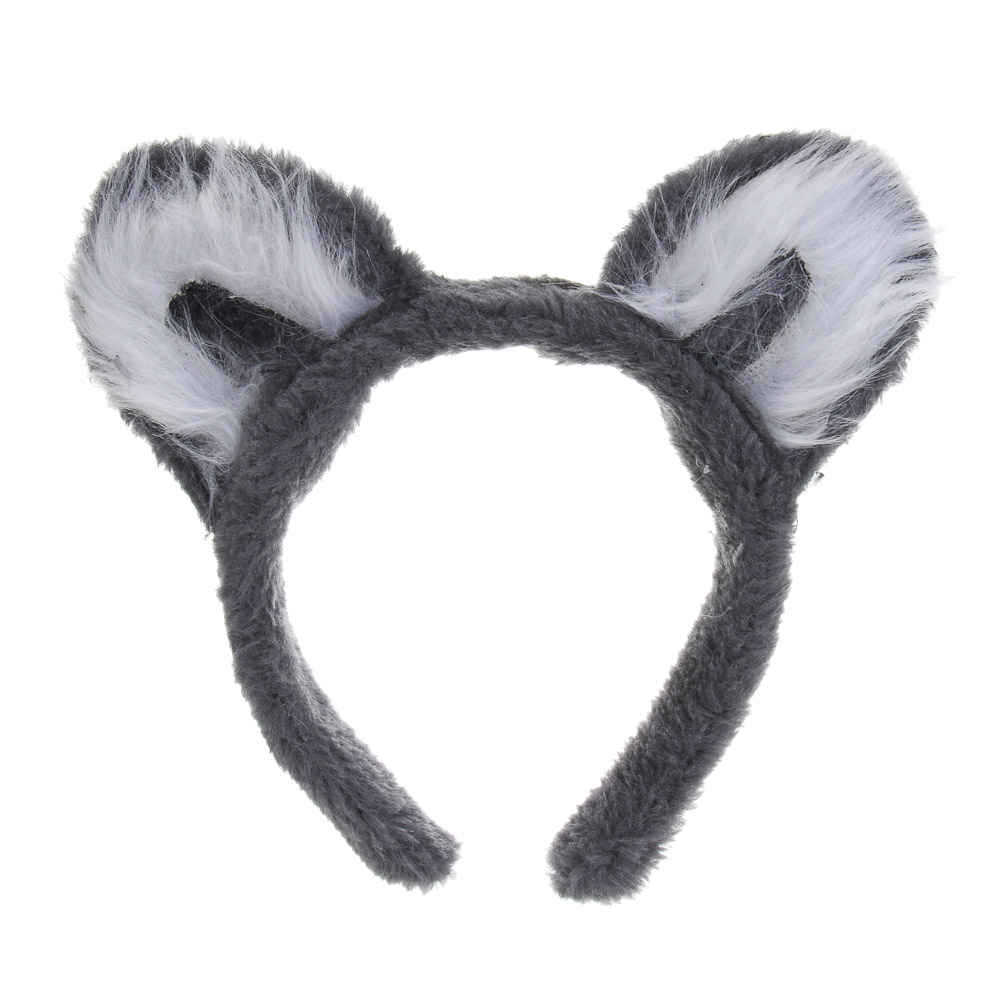 СНОУ БУМ Ободок "Кошачьи ушки", диаметр 10см, пластик, полиэстер - #1