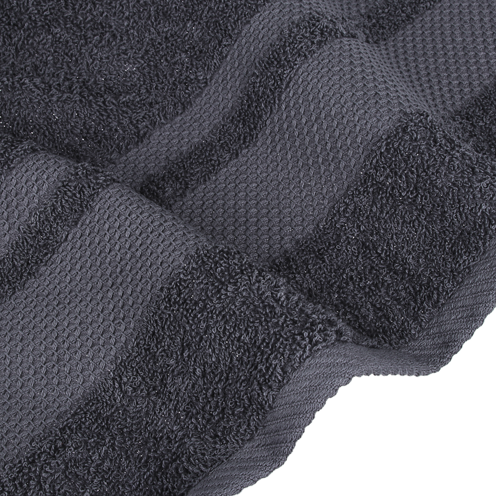 Полотенце махровое PROVANCE Наоми 70х130см, 100% хлопок, темно-серый - #4